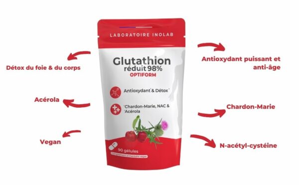 OPTIFORm GLUTAHION NAC CHARDON MARIE ACEROLA 90 GELULES – Image 3