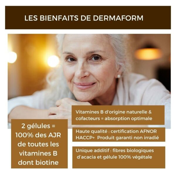DERMAFORM, COMPLEXE VITAMINES B, QUINOA GERME, BISGLYCINATE ZINC – Image 4