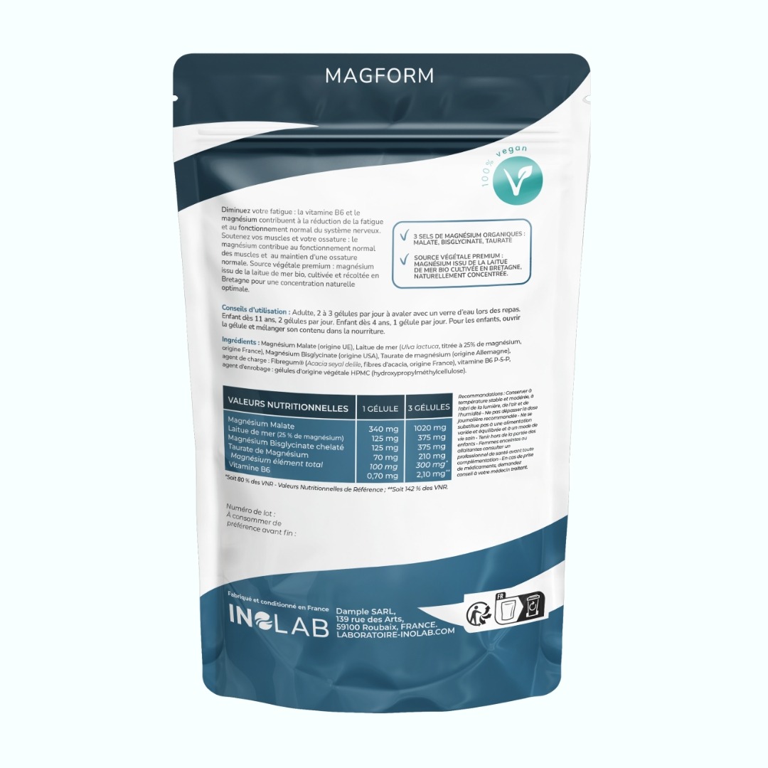 MAGFORM BISGLYCINATE MALATE N-ACETYL-TAURINATE – Image 2