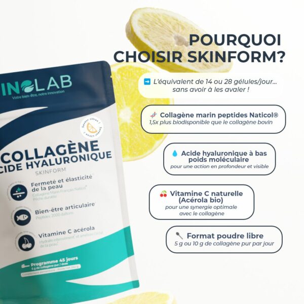 SKINFORM COLLAGENE Arome Citron 242G – Image 3