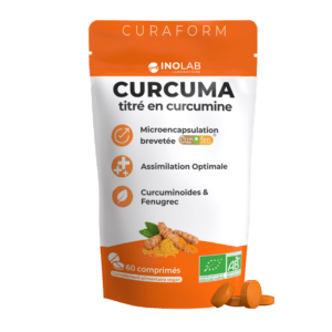 CURAFORM, TITRE EN CURCUMINE BIO 60 comprimés