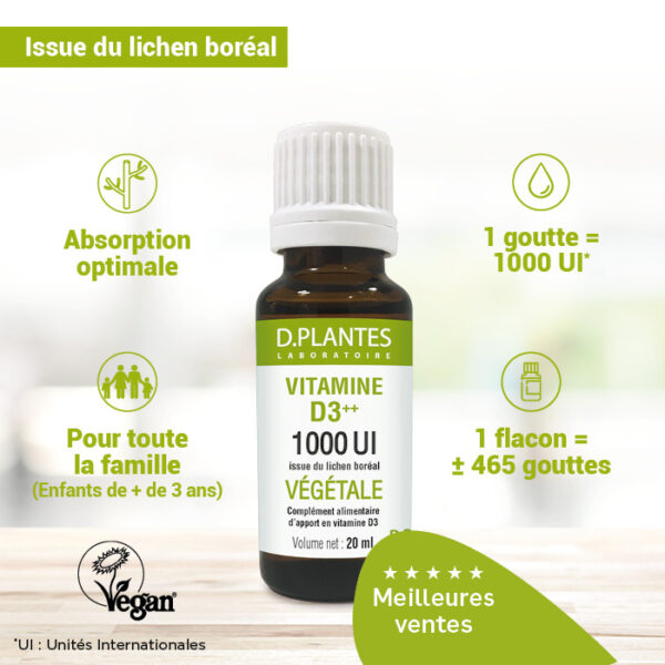 VITAMINE D3 1000 UI VEGETALE 20 ML – Image 3