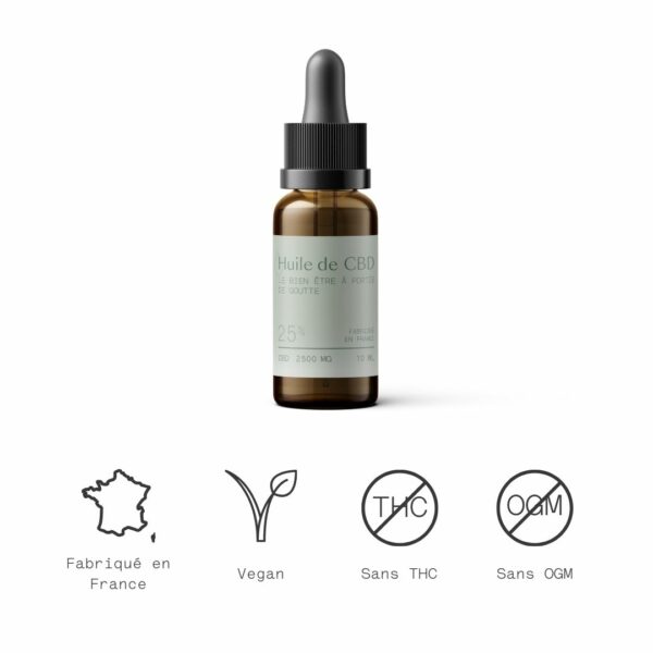 HUILE DE CBD 25% 10ML – Image 2