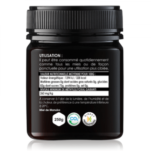 MIEL DE MANUKA UMF 10+ – 250 G