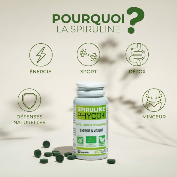 SPIRULINE BIO PHYCO + - 300 COMPRIMES – Image 4