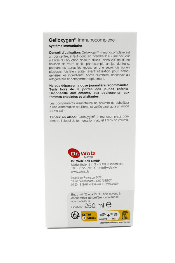 CELLOXYGEN IMMUNO COMPLEXE 250 ML – Image 4