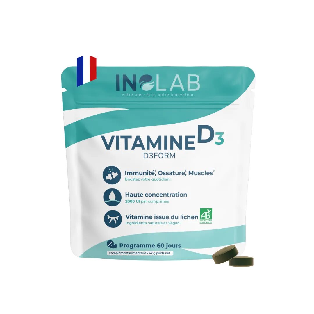 D3FORM VITAMINE D3 2000 UI BIO 60 GEL