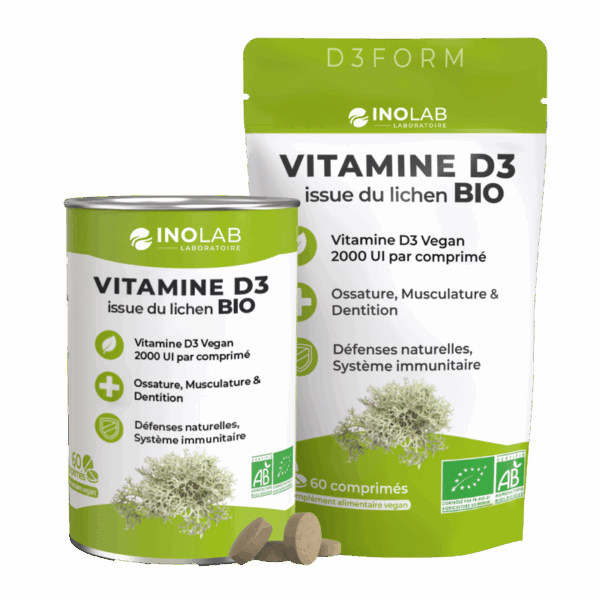 D3FORM VITAMINE D3 2000 UI BIO 60 GEL