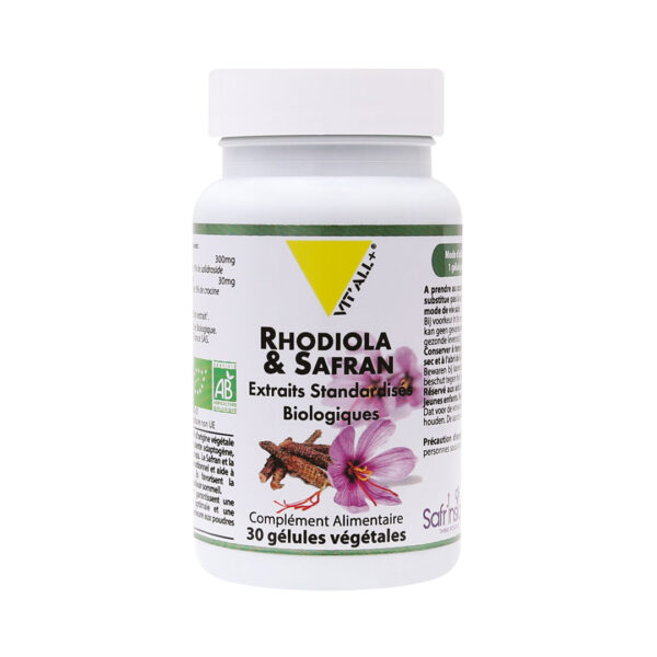 RHODIOLA SAFRAN  BIO 30 GELULES