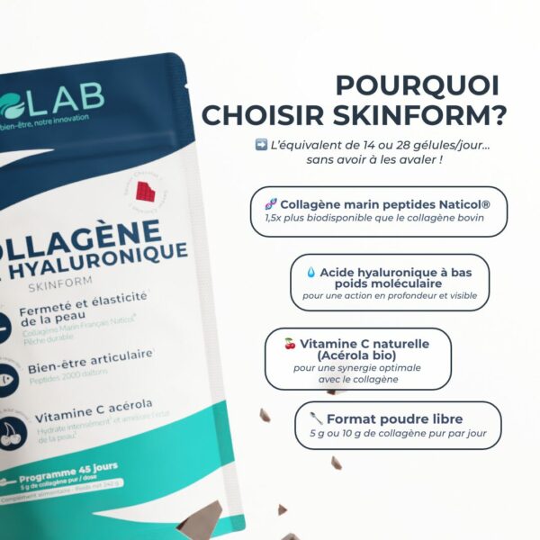 SKINFORM COLLAGENE Arome chocolat 242G – Image 4