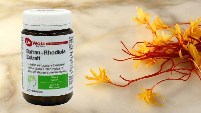 Safran-Rhodiola Dr. Wolz® : Une synergie de plantes et de vitamines pour votre bien-être