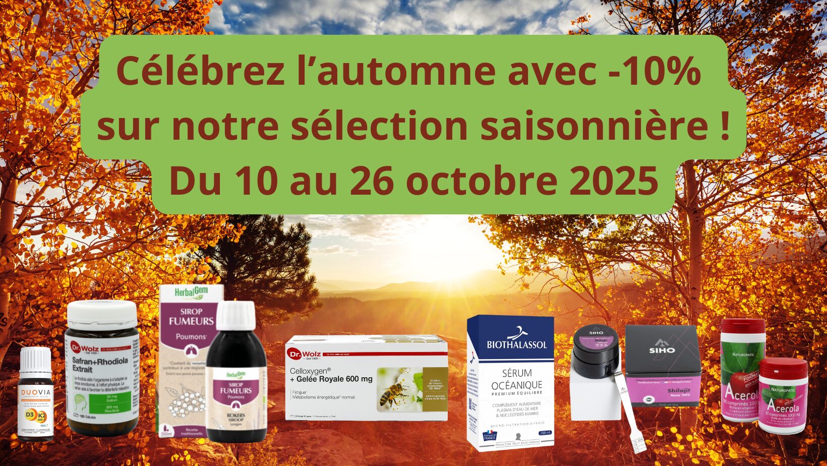 Lire la suite à propos de l’article Les promotions d’automne jusqu’au 26 octobre