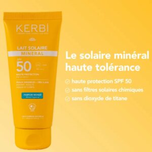 LAIT SOLAIRE SPF 50 100GR MINERAL MONOI DÈS 3ANS